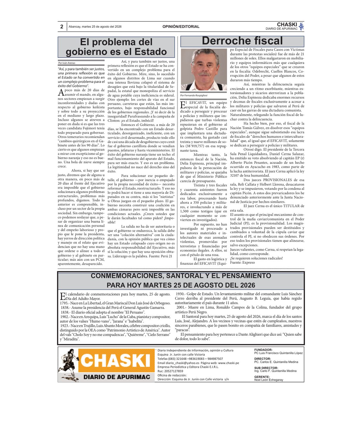 Página 2 - Diario Chaski