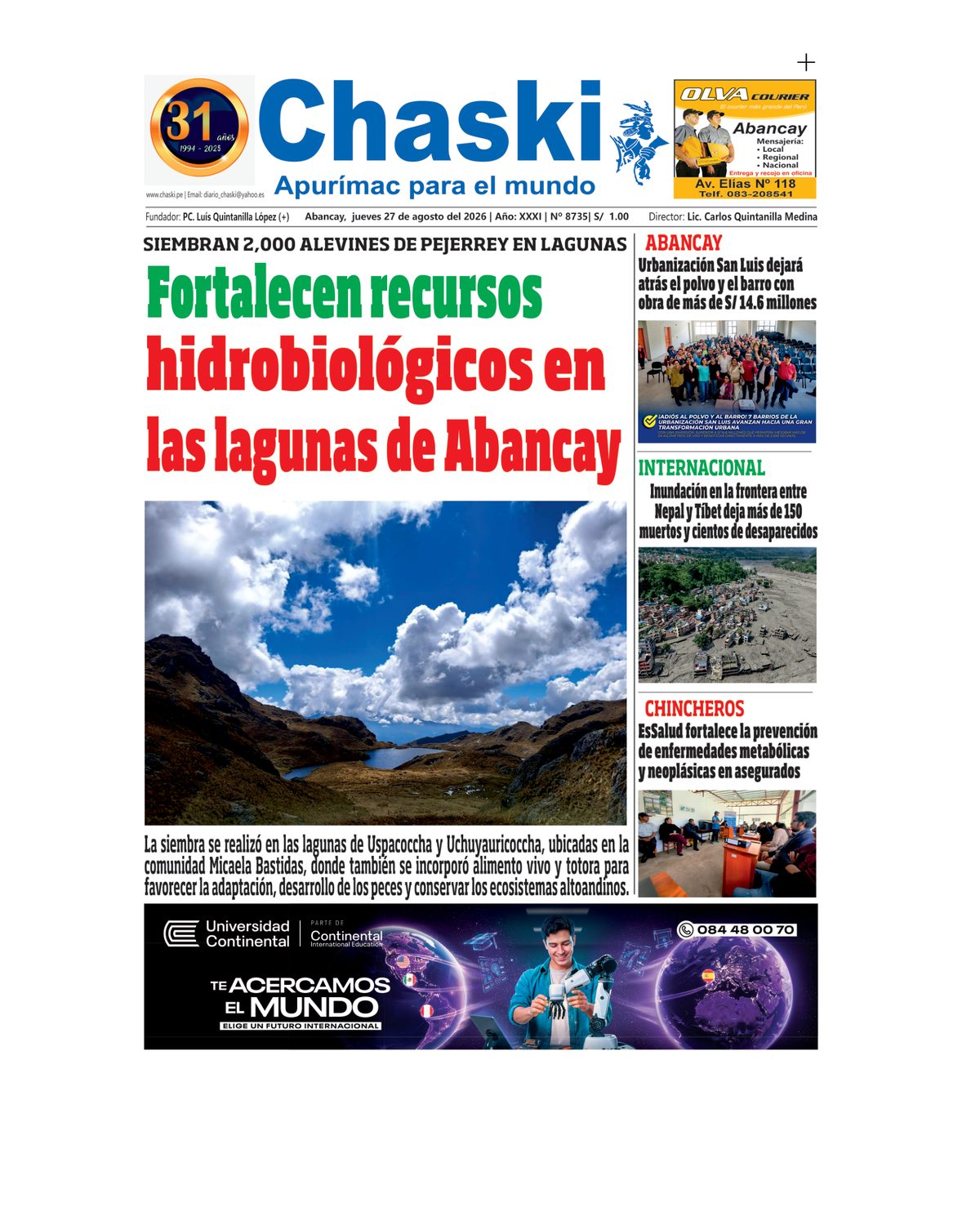 Página 1 - Diario Chaski