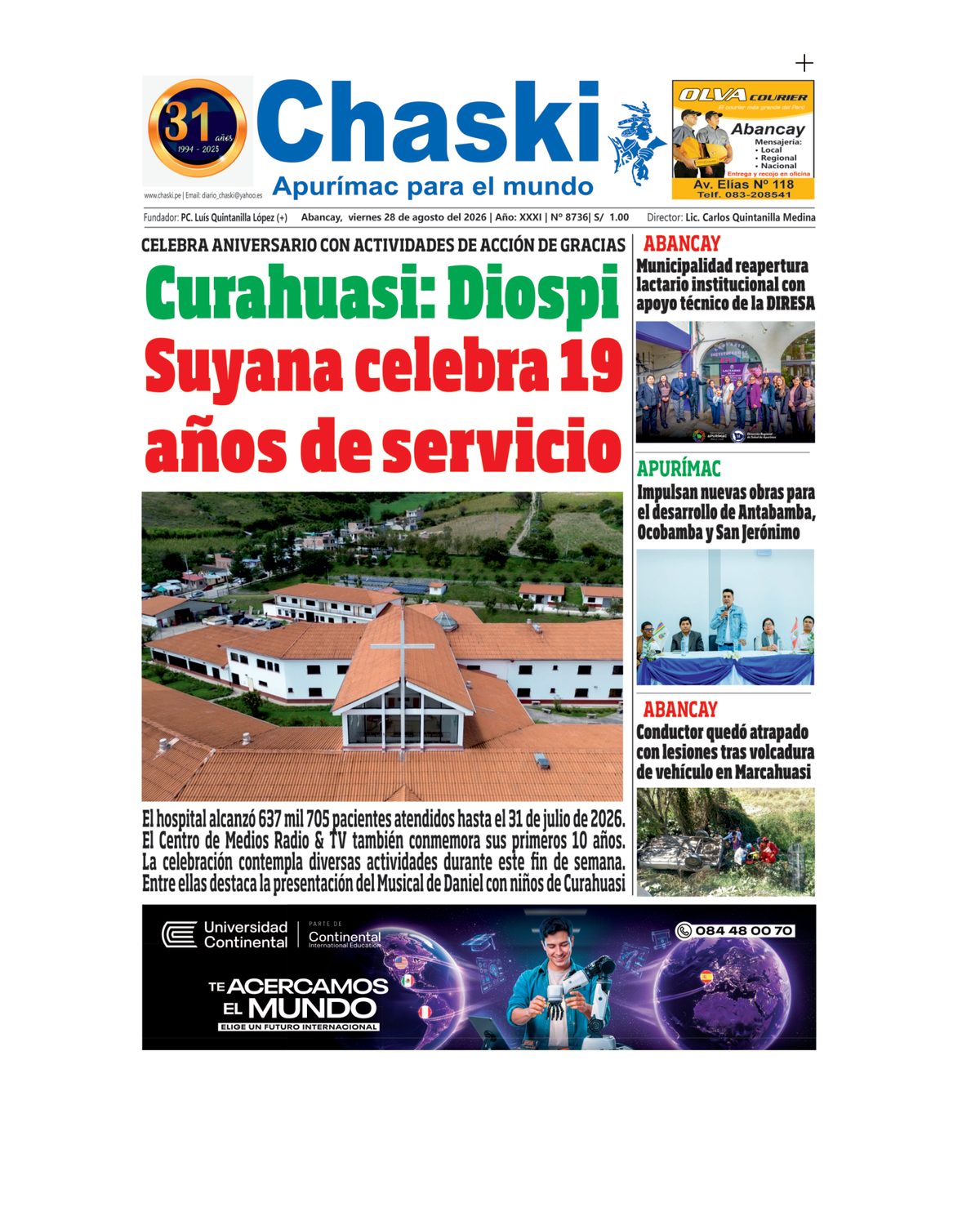 Página 1 - Diario Chaski