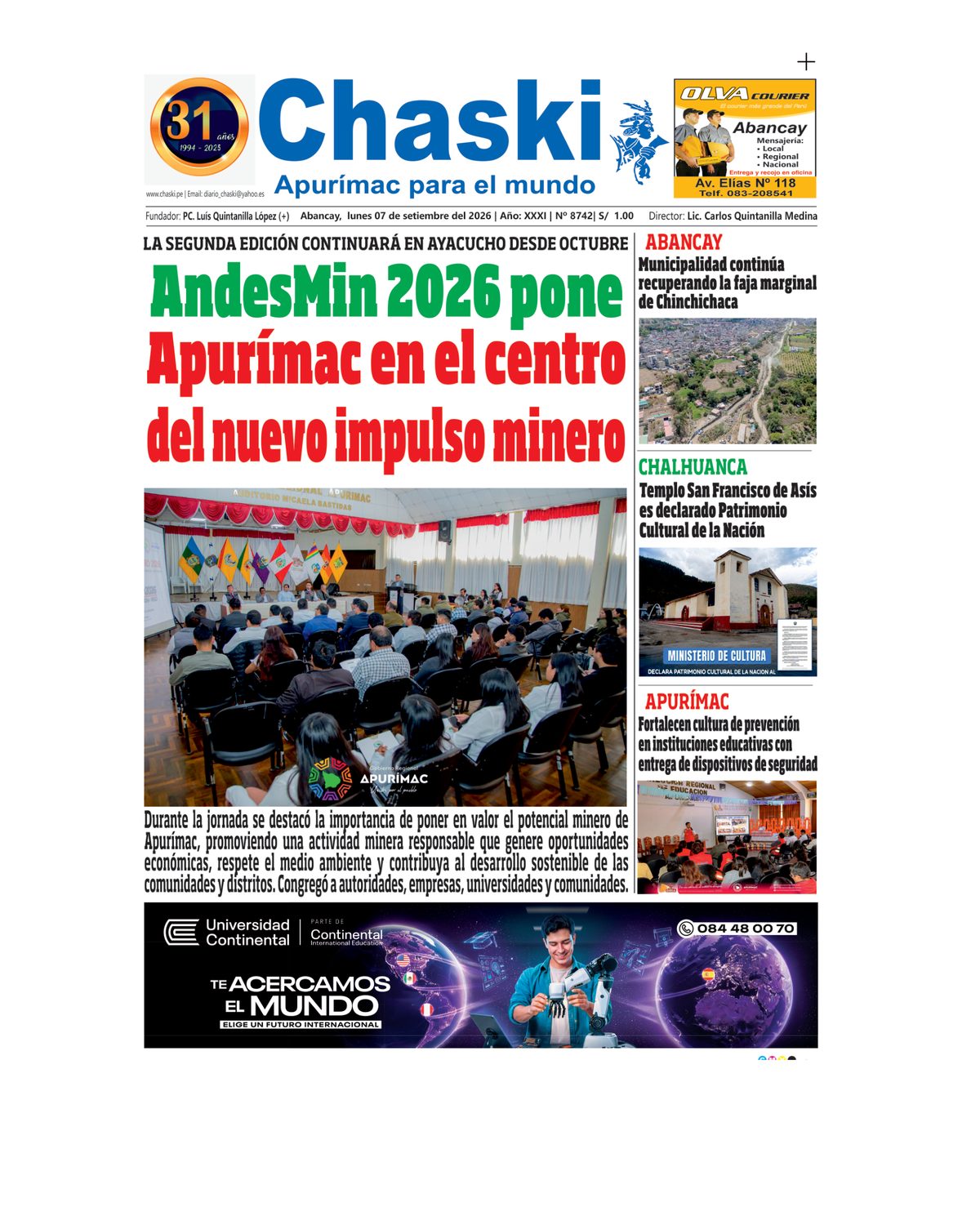Página 1 - Diario Chaski