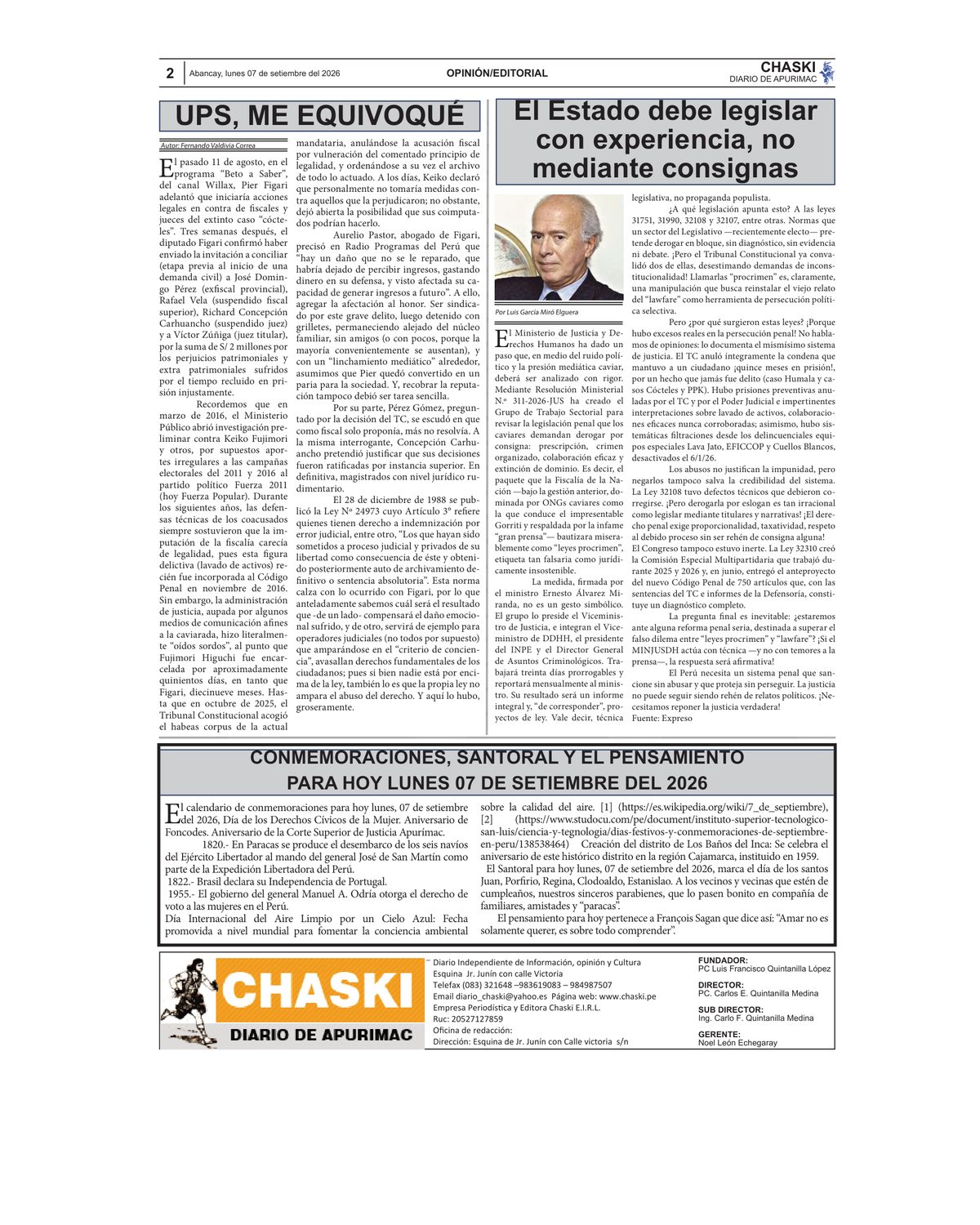 Página 2 - Diario Chaski