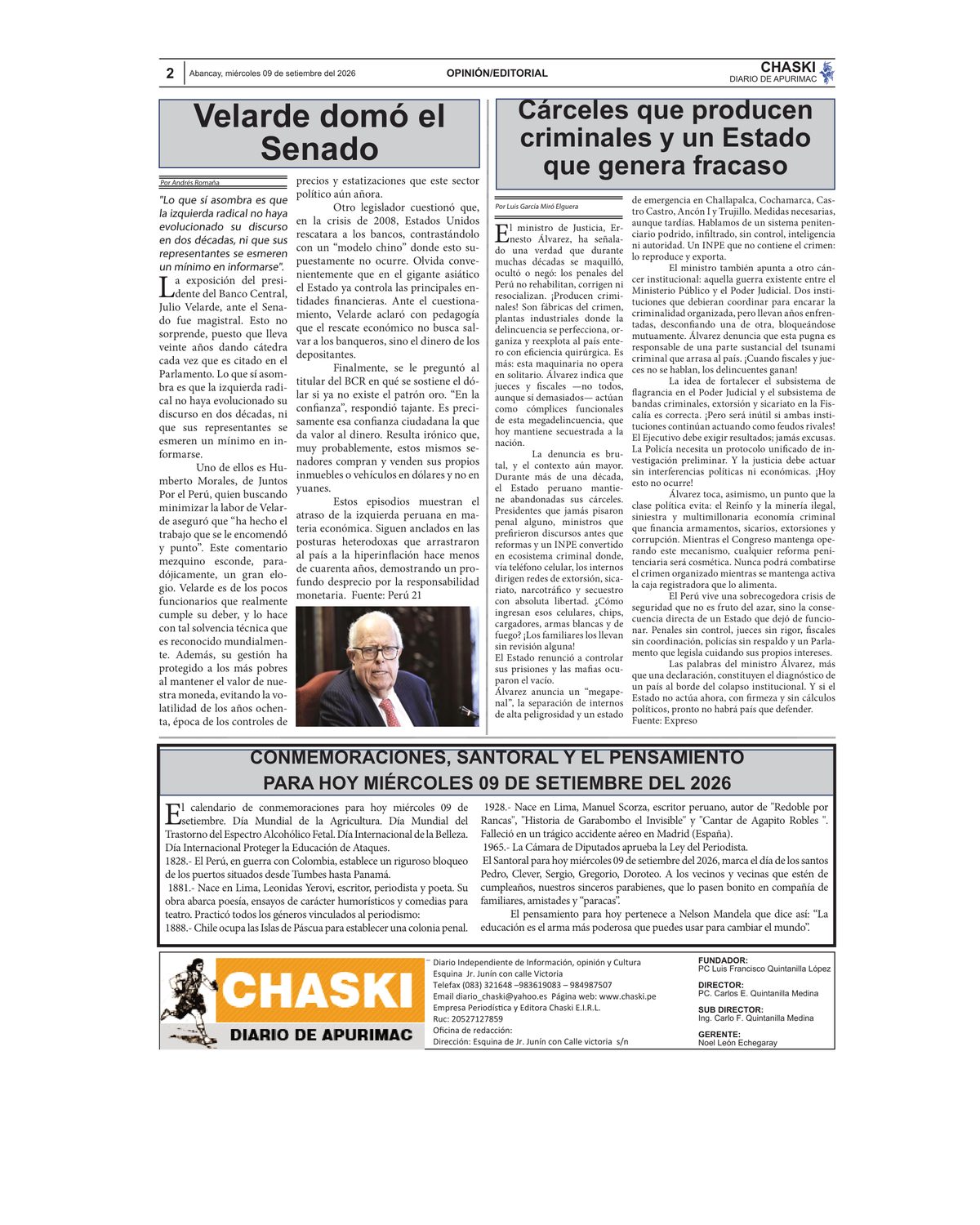 Página 2 - Diario Chaski