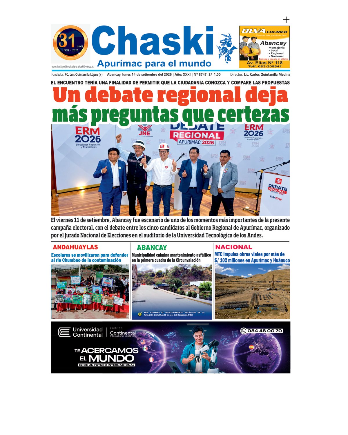 Página 1 - Diario Chaski