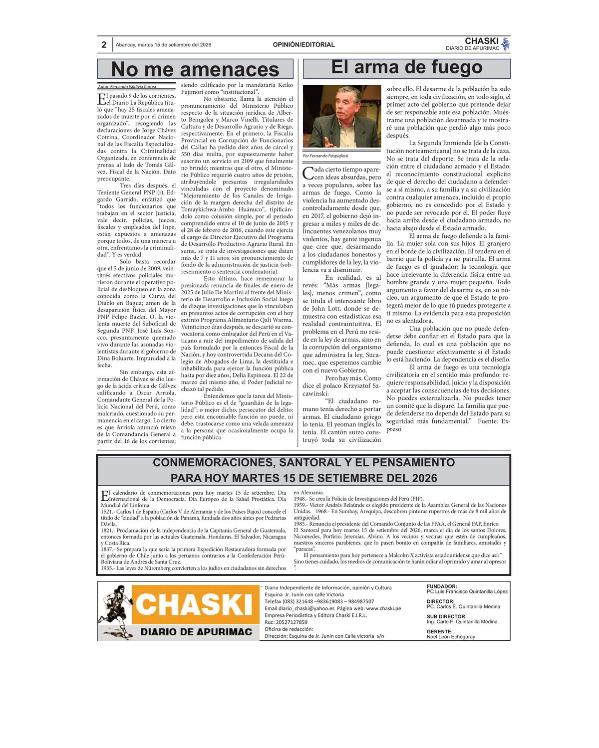 Página 2 - Diario Chaski