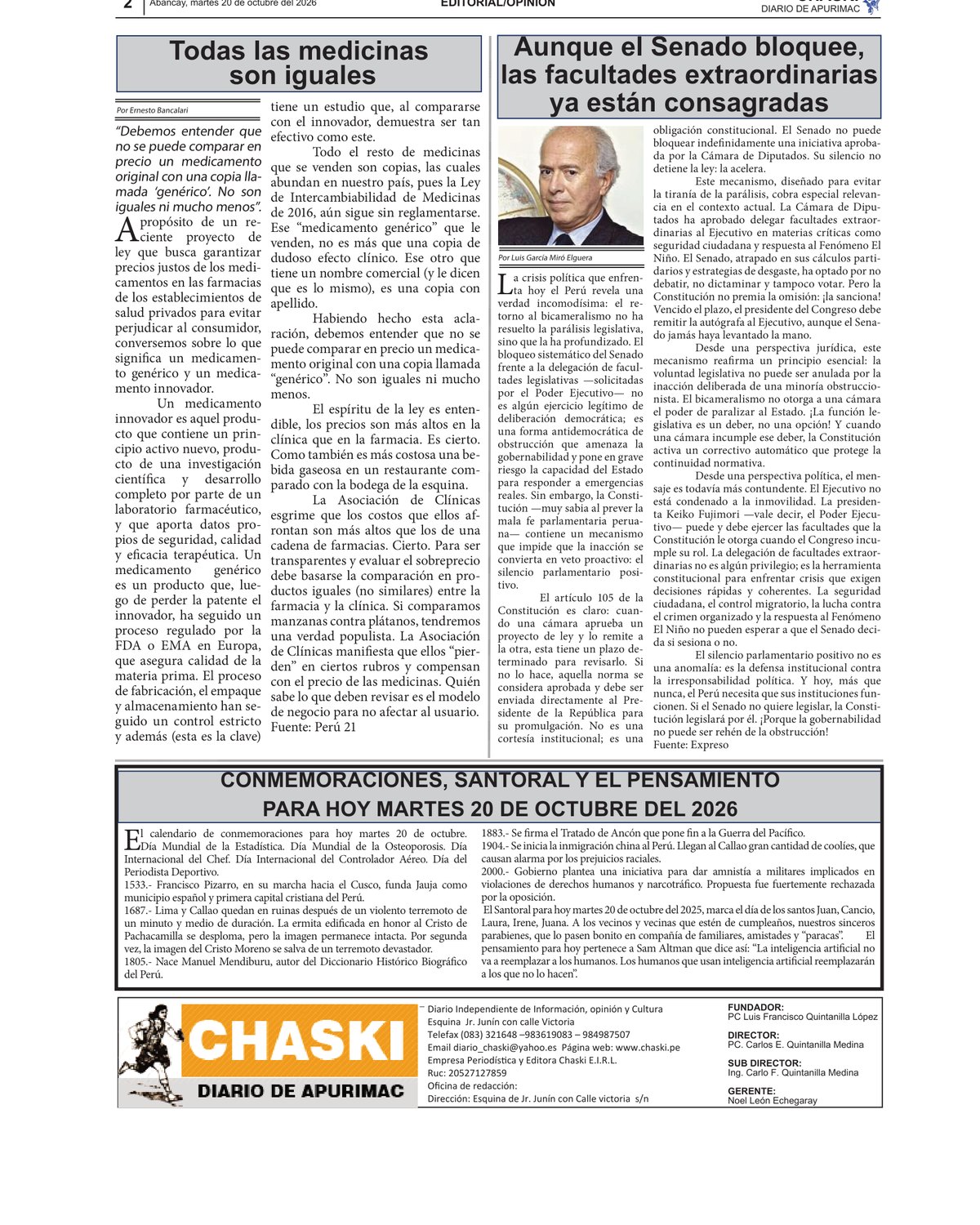 Página 2 - Diario Chaski