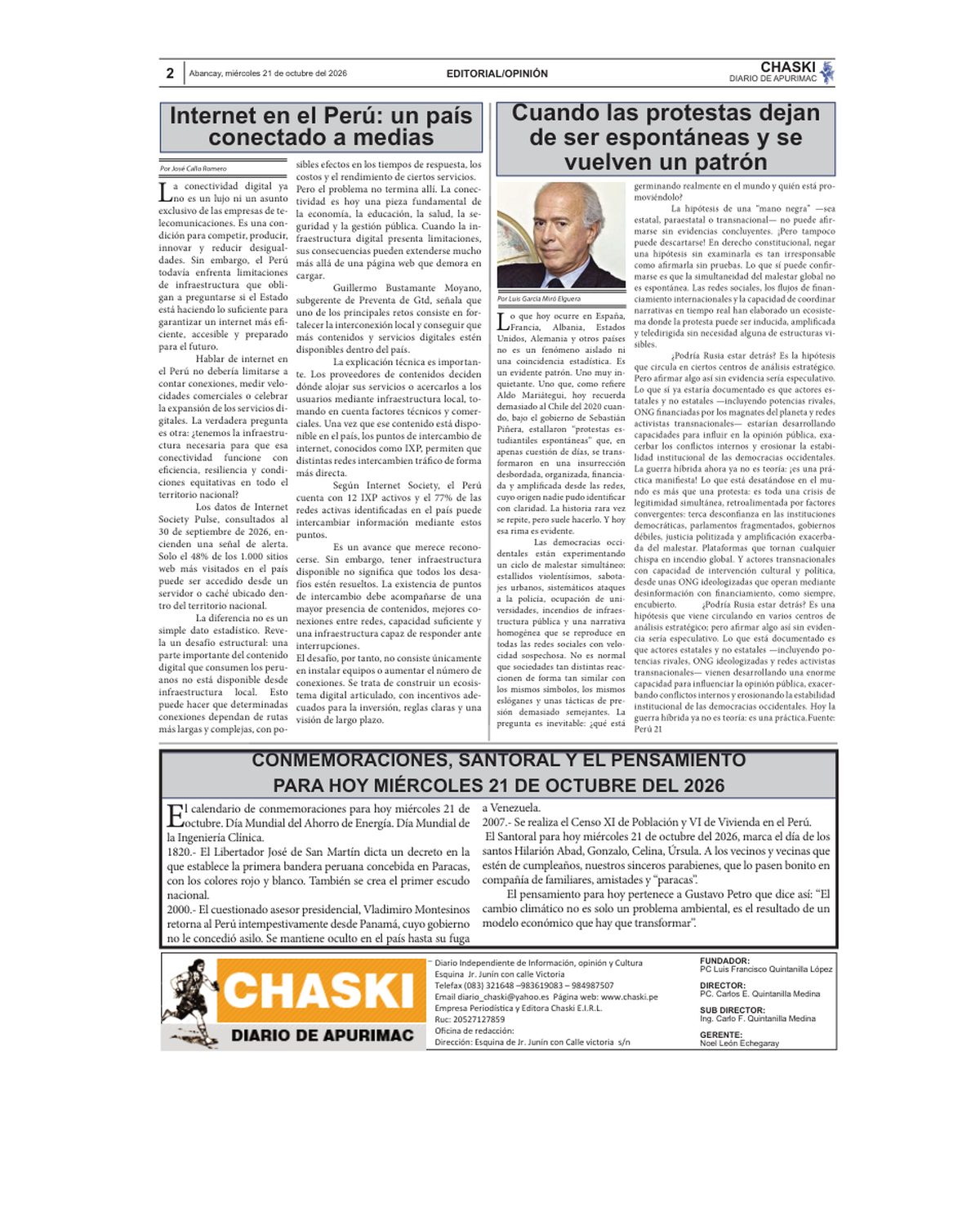 Página 2 - Diario Chaski