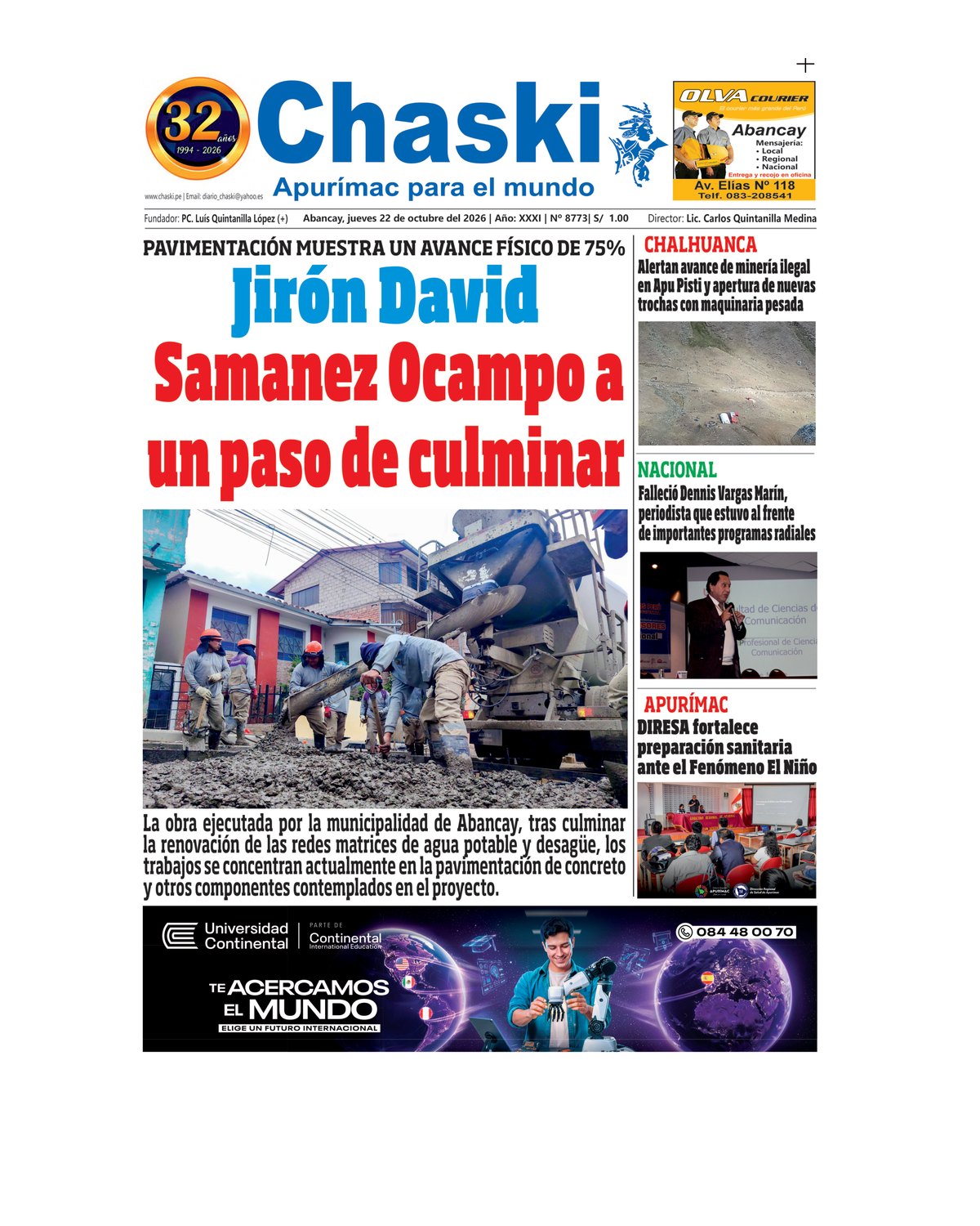 Página 1 - Diario Chaski