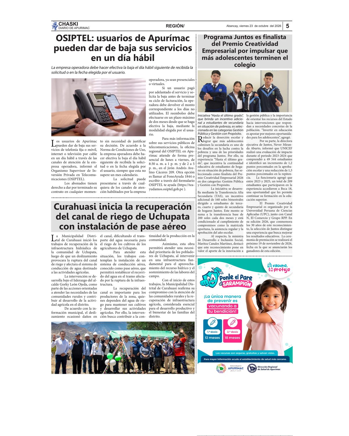 Página 5 - Diario Chaski