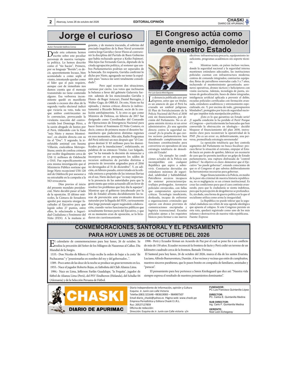 Página 2 - Diario Chaski
