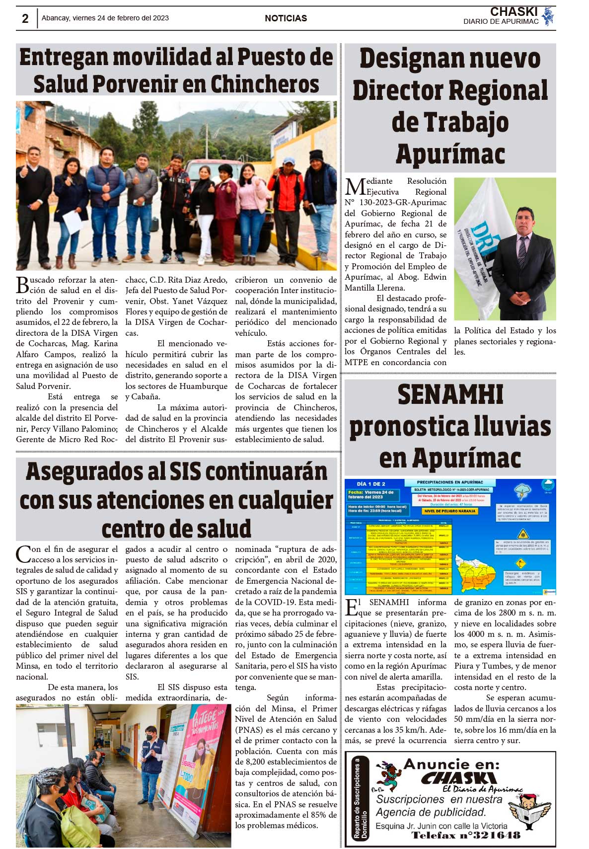 Diario Chaski : Impresa