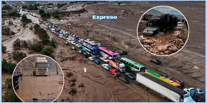 ¡Huaicos golpean el sur! Destruyen carreteras y dejan a cientos de pasajeros varados por más de 12 horas