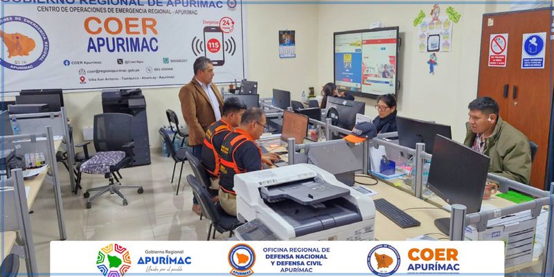 GORE Apurímac monitorea situación tras sismo de magnitud 7.2 registrado en Ayacucho