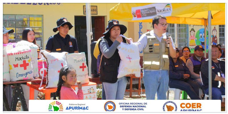 Familias y estudiantes de Andahuaylas fortalecen sus capacidades para afrontar emergencias