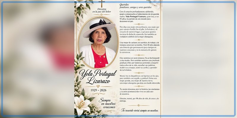 Hasta pronto, gran señora Yola Portugal Lizarazo