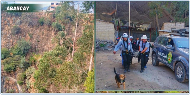 Policía rescata a joven tras caer a un abismo en Limapata Alta