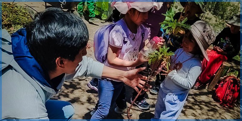 Niños de la I.E. Santa MaríaChalhuanca aprenden sobre reciclaje y cuidado ambiental