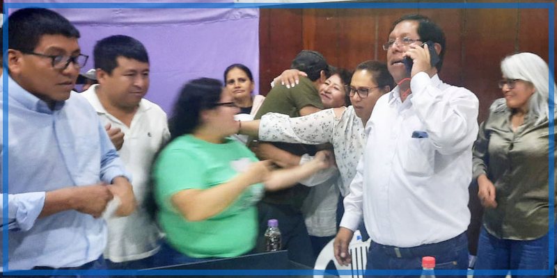 Guido Chahuaylla toma la delantera en el flash electoral y sus seguidores celebran en Abancay