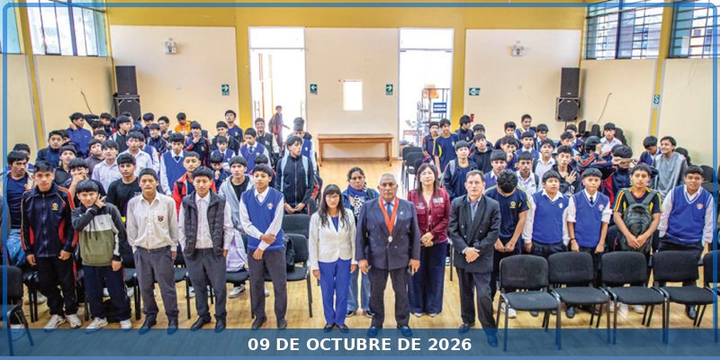 Estudiantes de Abancay reciben orientación sobre prevención de la violencia escolar
