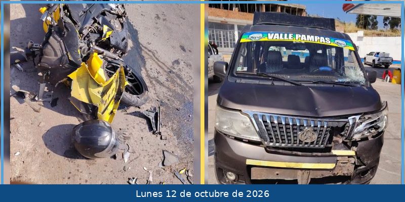 Accidente de tránsito en Uripa deja  a un conductor herido y a otro detenido