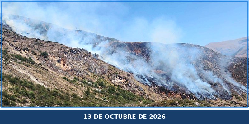 Apurímac en alerta por alto  riesgo de incendios forestales