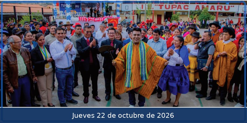 Inician construcción de la moderna infraestructura de la I.E. Túpac Amaru de Chincheros con inversión superior a 27 millones de soles