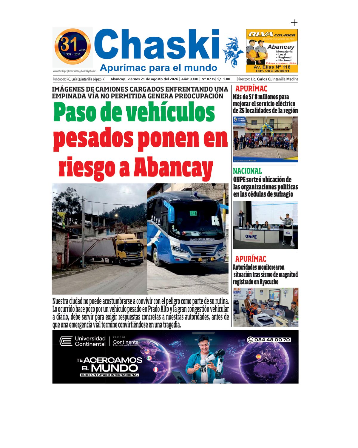 Edición Impresa - Portada