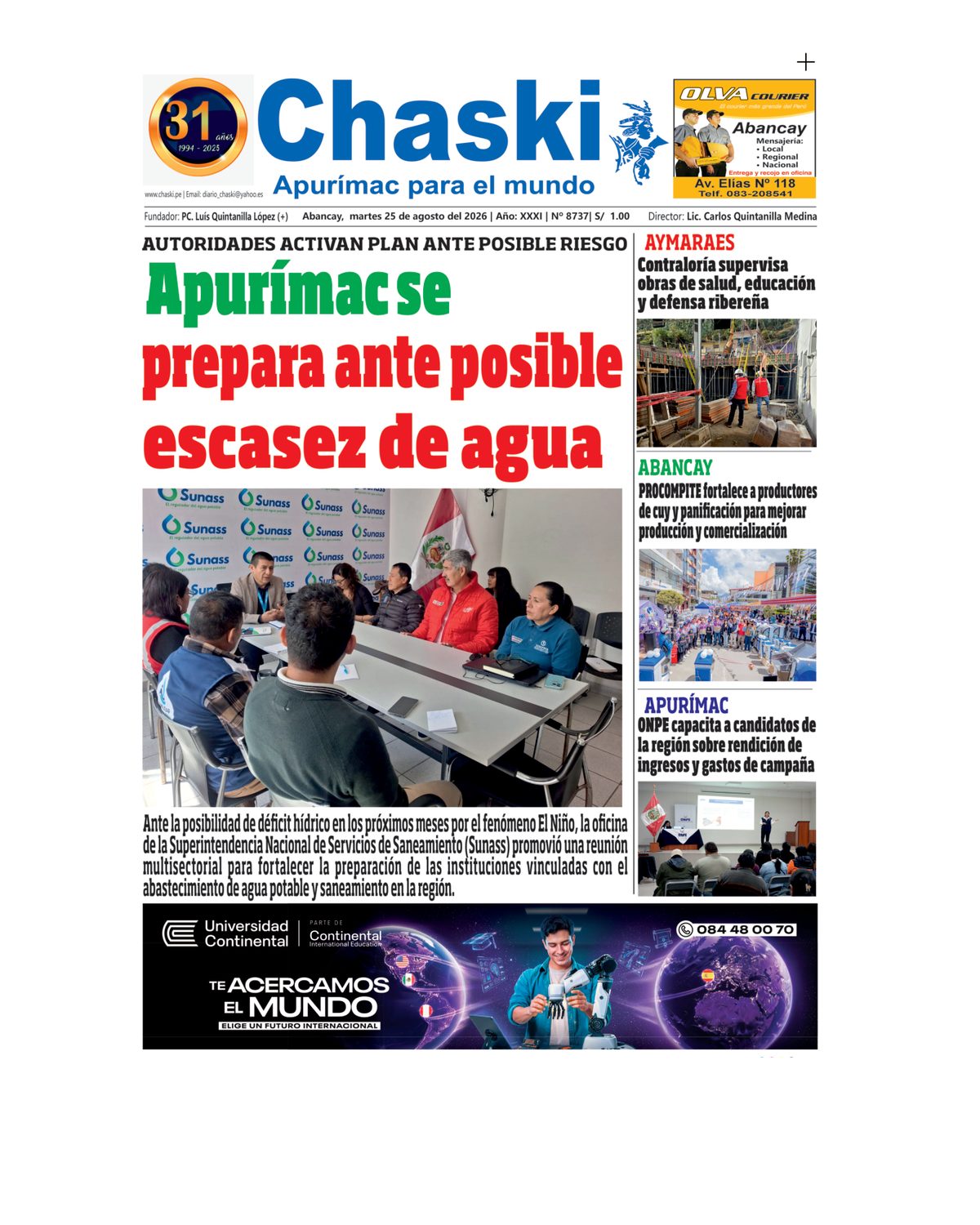 Edición Impresa - Portada