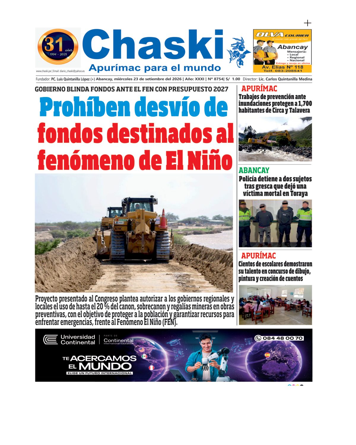 Edición Impresa - Portada