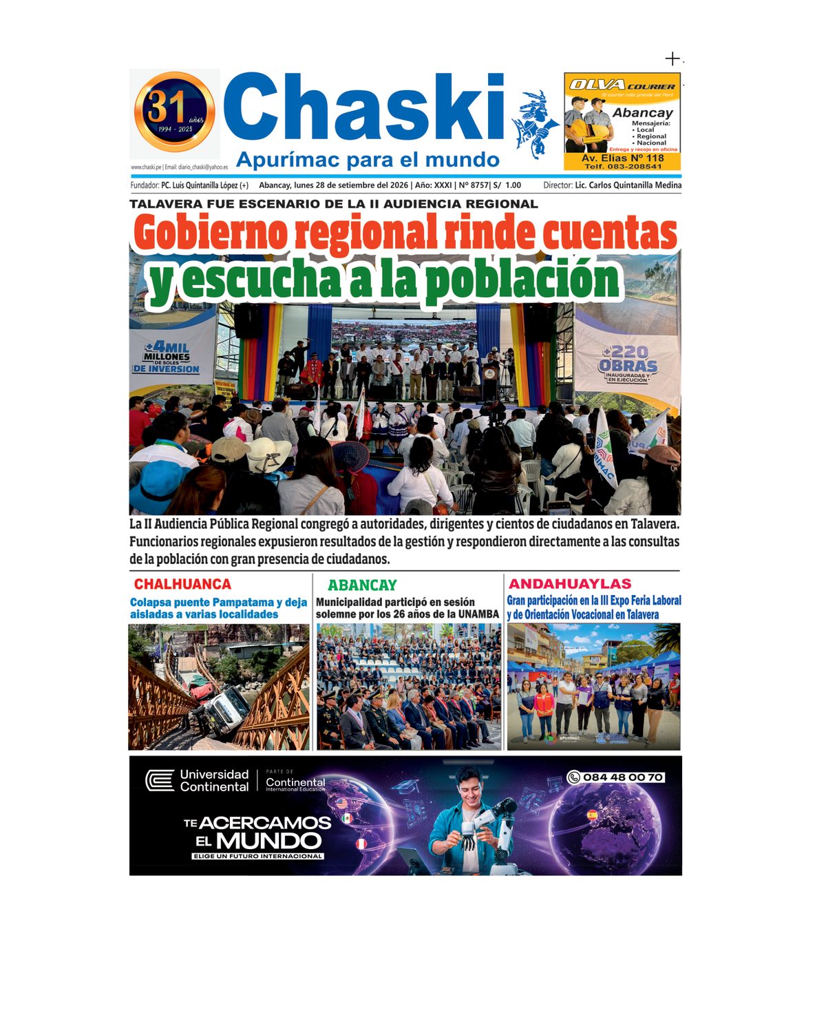 Edición Impresa - Portada