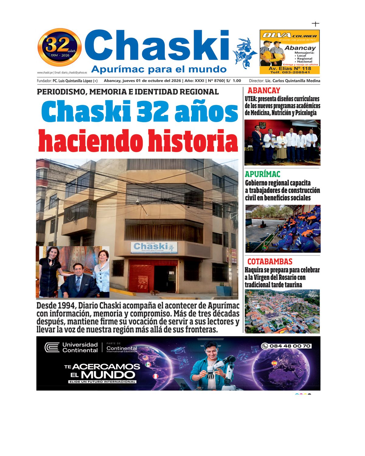 Edición Impresa - Portada
